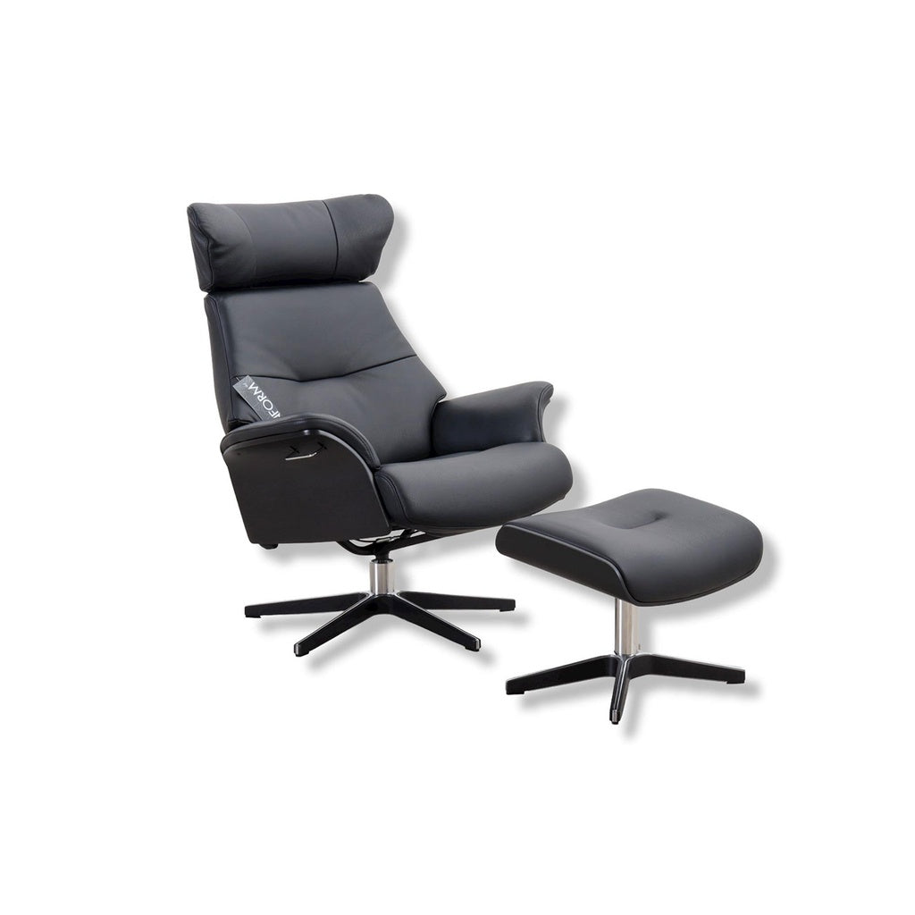 Fernsehsessel Air in Leder Fantasy schwarz