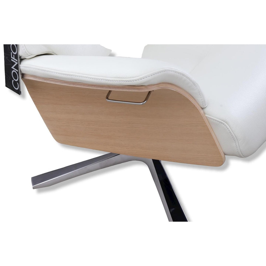 Fernsehsessel Air in Leder Fantasy pure white
