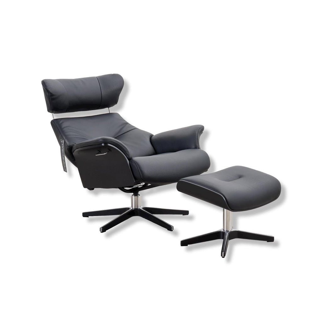 Fernsehsessel Air in Leder Fantasy schwarz