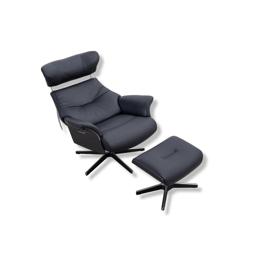 Fernsehsessel Air in Leder Fantasy schwarz