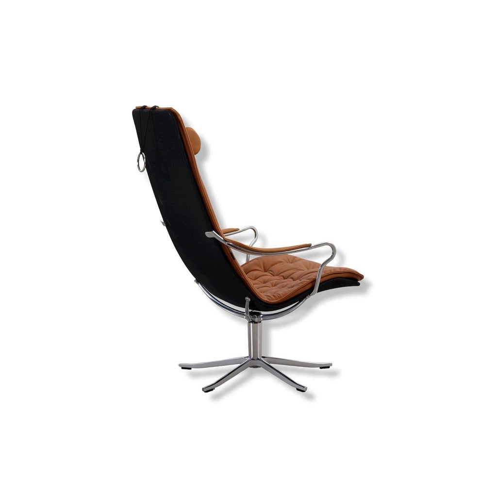Sessel Bravo in Leder Jesolo cognac