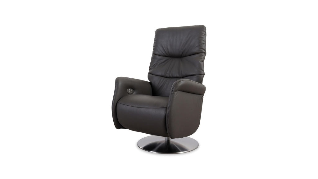Fernsehsessel mit Doppelmotor 32630 LIMBOO in Leder Z73 graphite