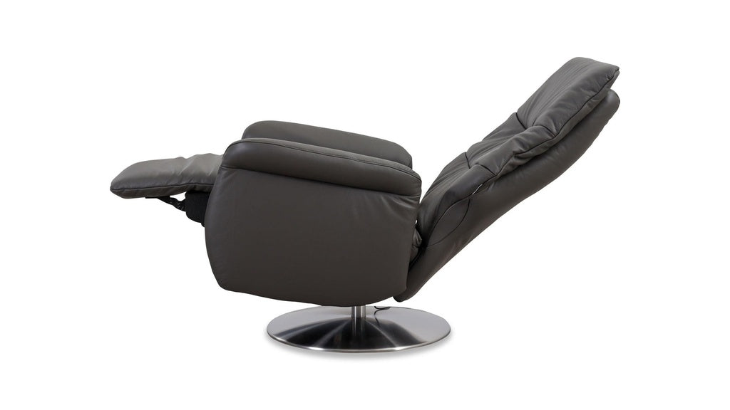 Fernsehsessel mit Doppelmotor 32630 LIMBOO in Leder Z73 graphite