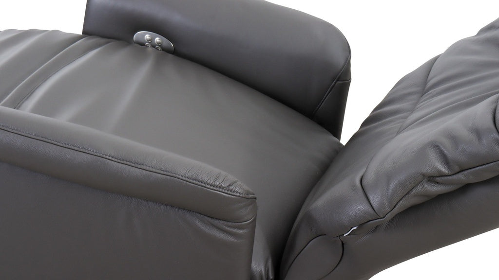 Fernsehsessel mit Doppelmotor 32630 LIMBOO in Leder Z73 graphite