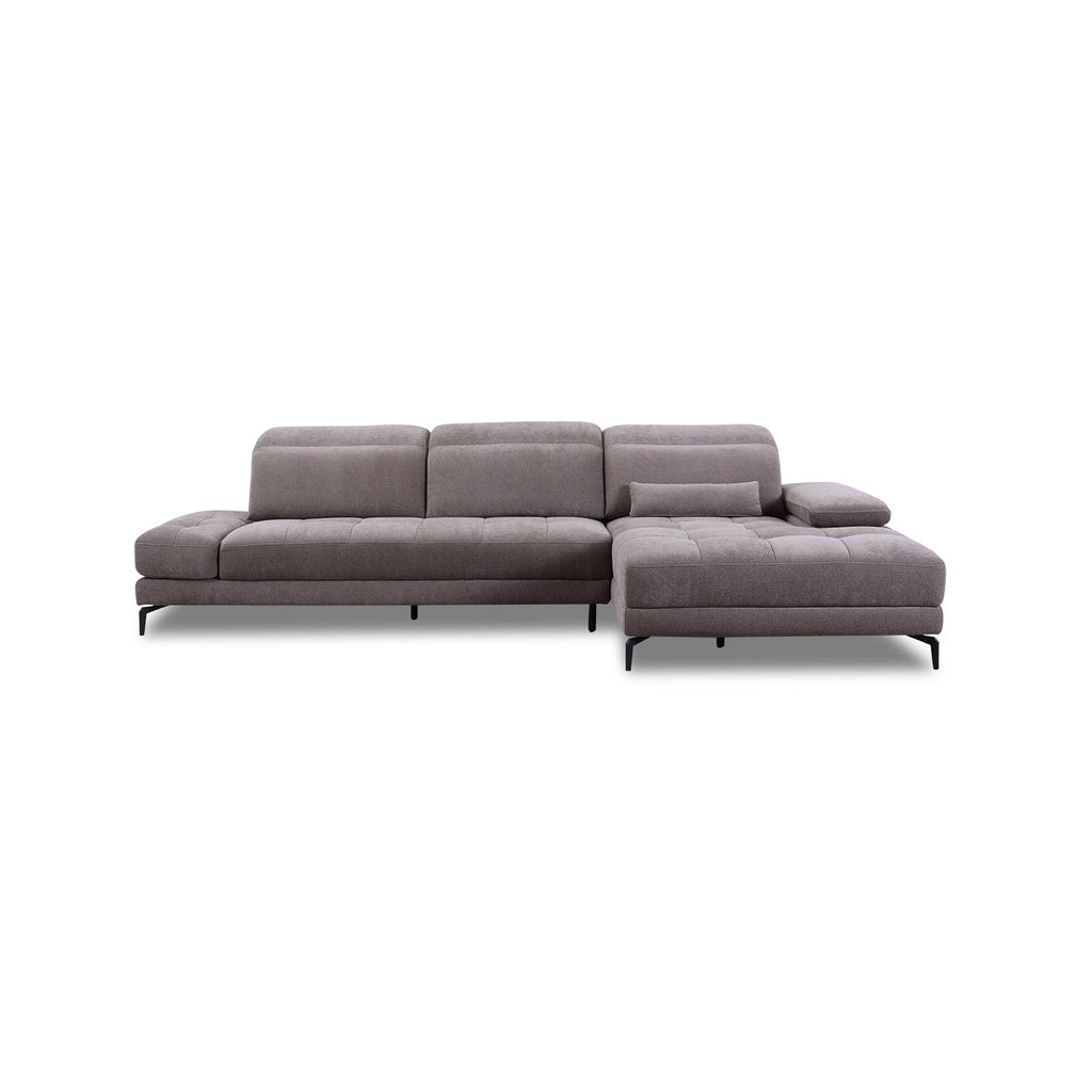 Ecksofa KF8335 in Stoff mit Motor - Sitzdesign