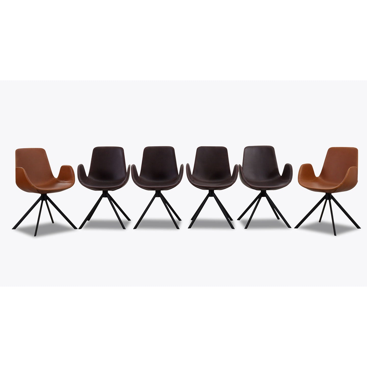 Stuhl 2er Set Jasmin in Lederoptik - Sitzdesign