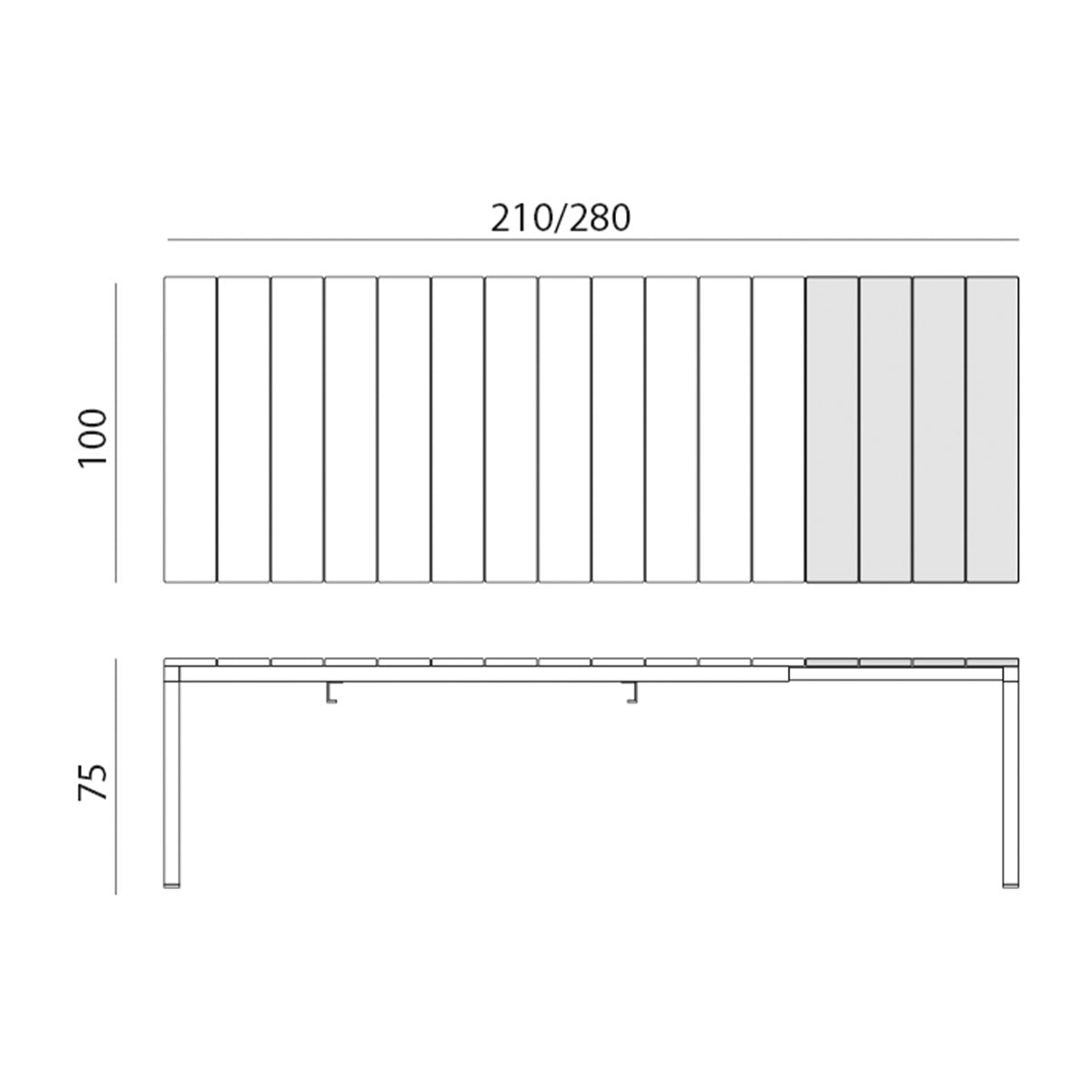 Outdoor Tisch RIO ALU 210 - Gartentisch