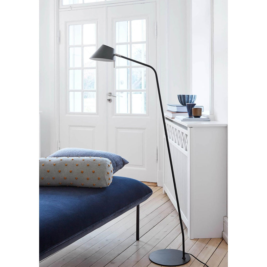 Stehlampe OFFICE Ø 18cm matt black - Stehleuchten