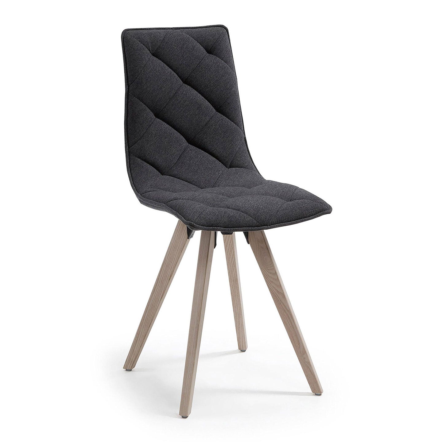 2er Set Stuhl TUK Naturholz Stoff - Sitzdesign